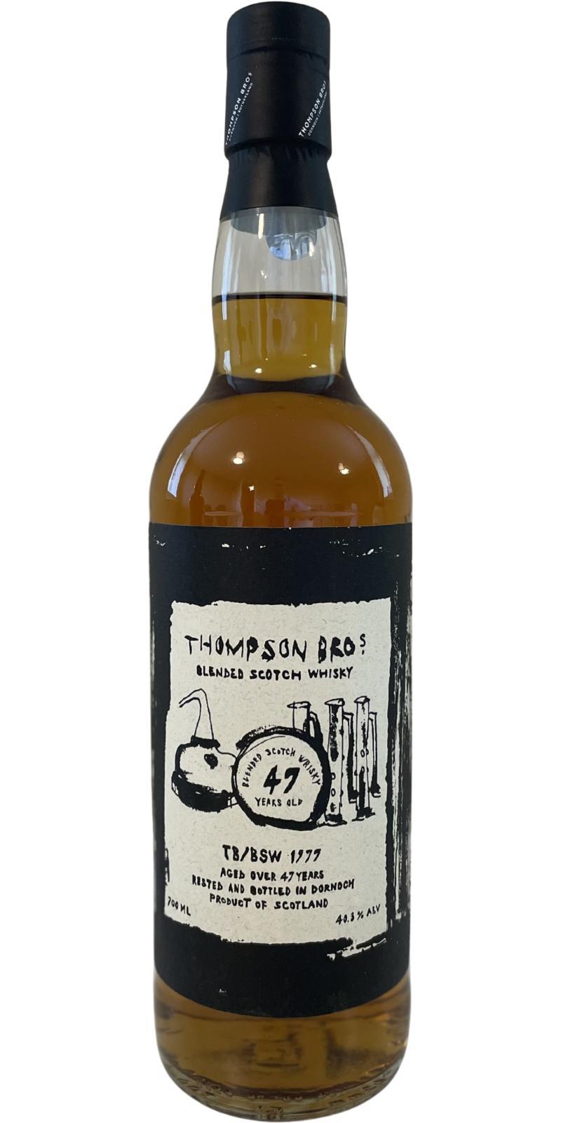 Blended Scotch Whisky 1977 PST  TB/BSW