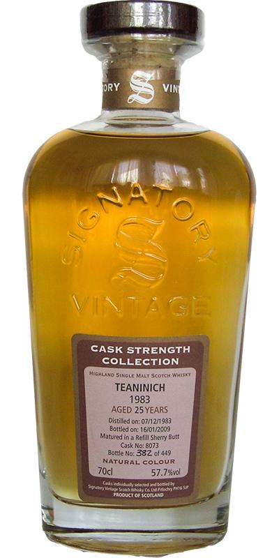 Teaninich 1983 SV  Cask Strength Collection