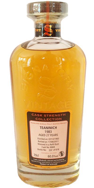 Teaninich 1983 SV  Cask Strength Collection