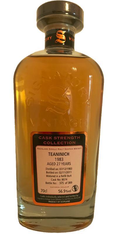 Teaninich 1983 SV  Cask Strength Collection