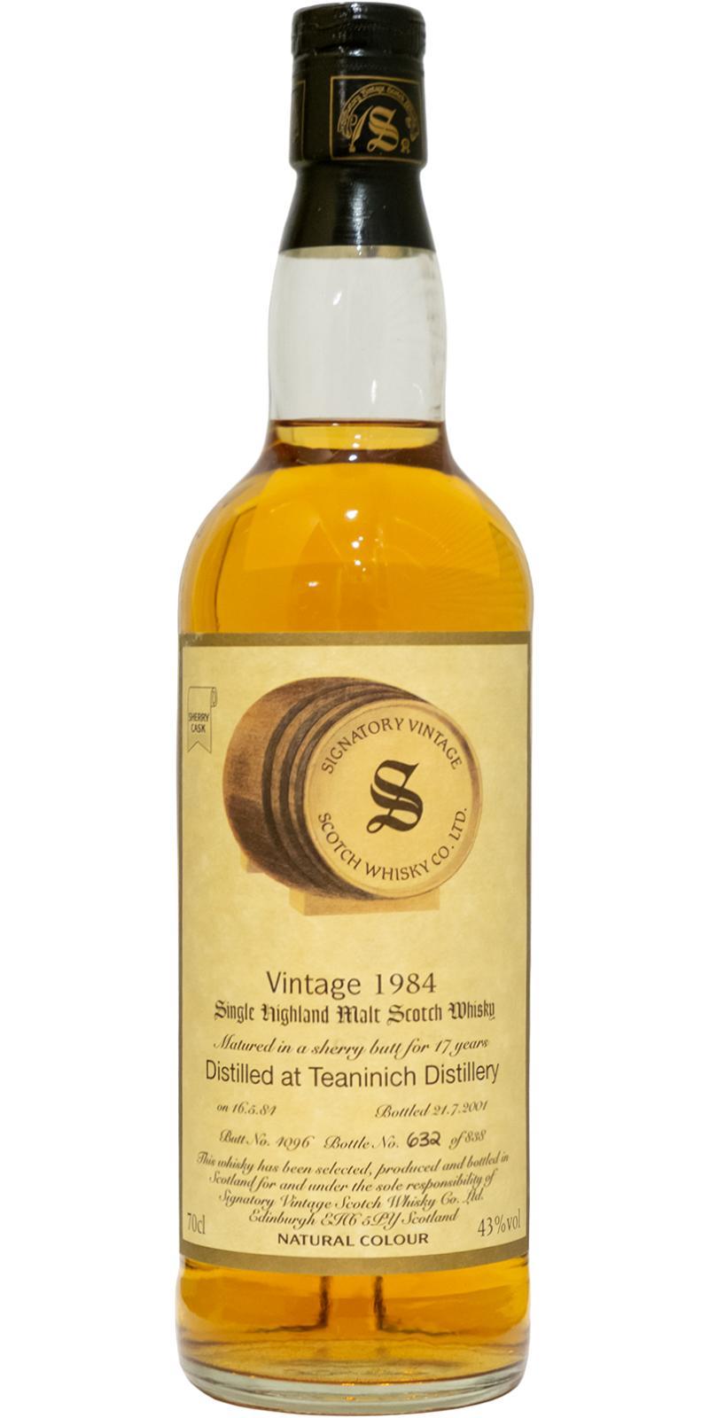 Teaninich 1984 SV  Vintage Collection