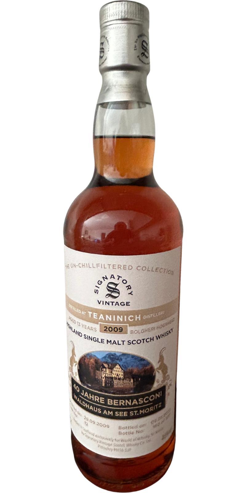 Teaninich 2009 SV  The Un-Chillfiltered Collection