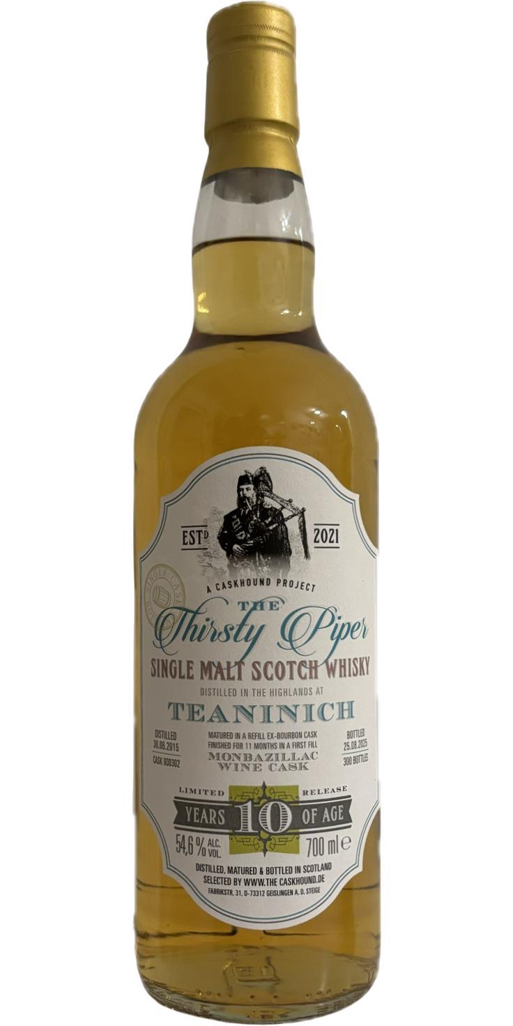 Teaninich 2015 TCaH  The Thirsty Piper