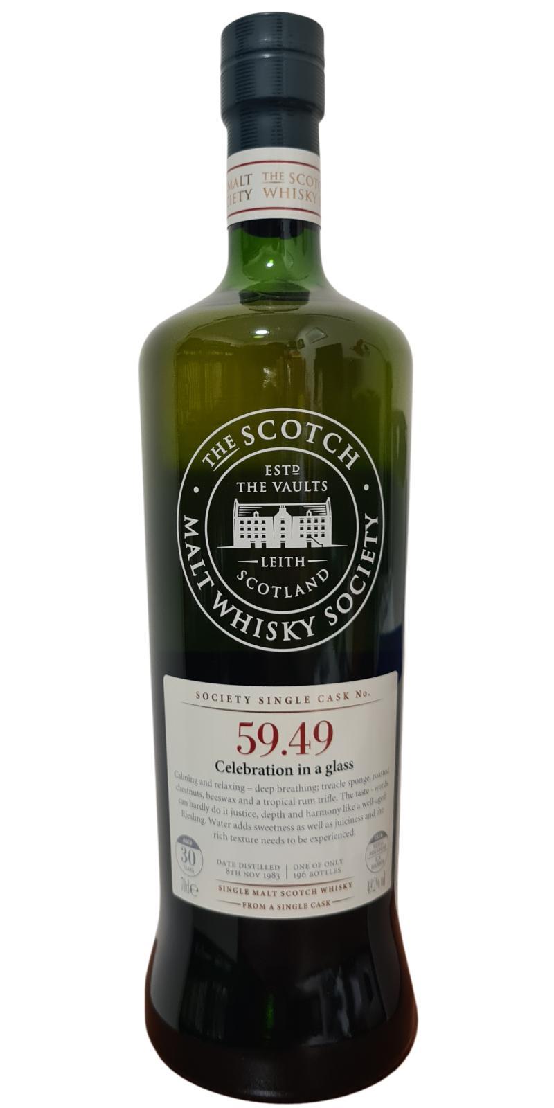 Teaninich 1983 SMWS 59.49  Celebration in a glass