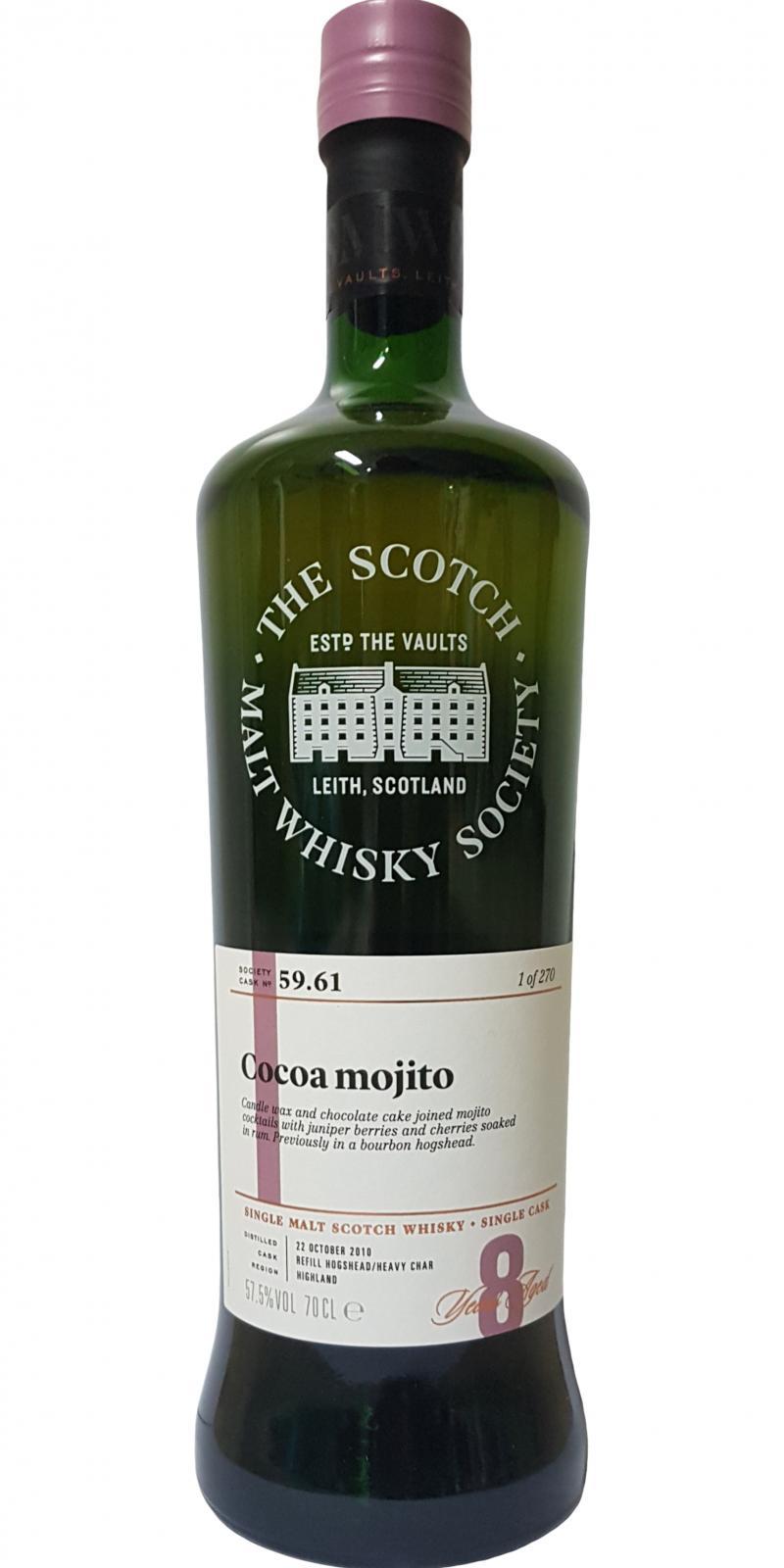 Teaninich 2010 SMWS 59.61  Cocoa mojito