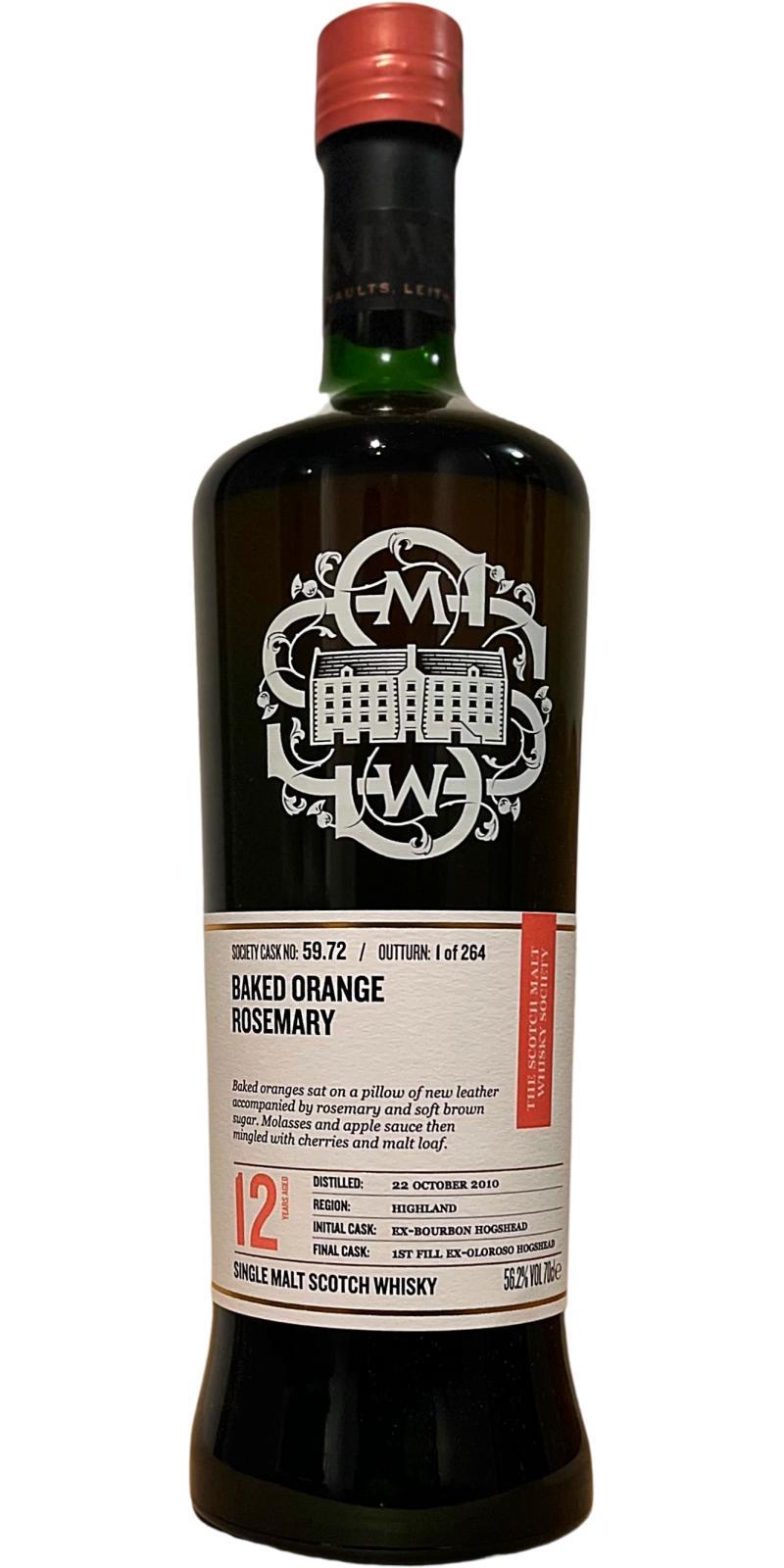 Teaninich 2010 SMWS 59.72  Baked orange rosemary