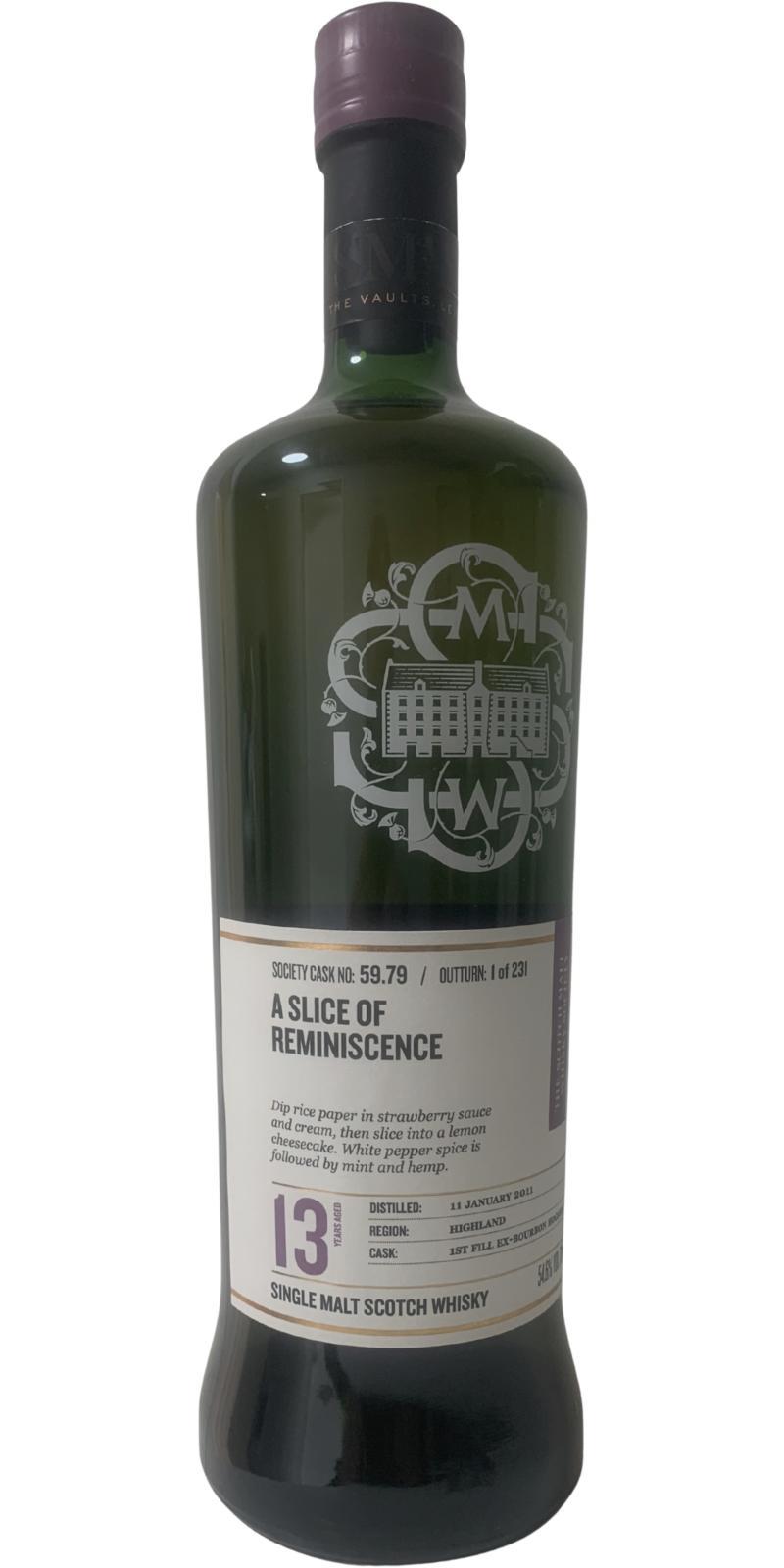 Teaninich 2011 SMWS 59.79  Slice of reminescence