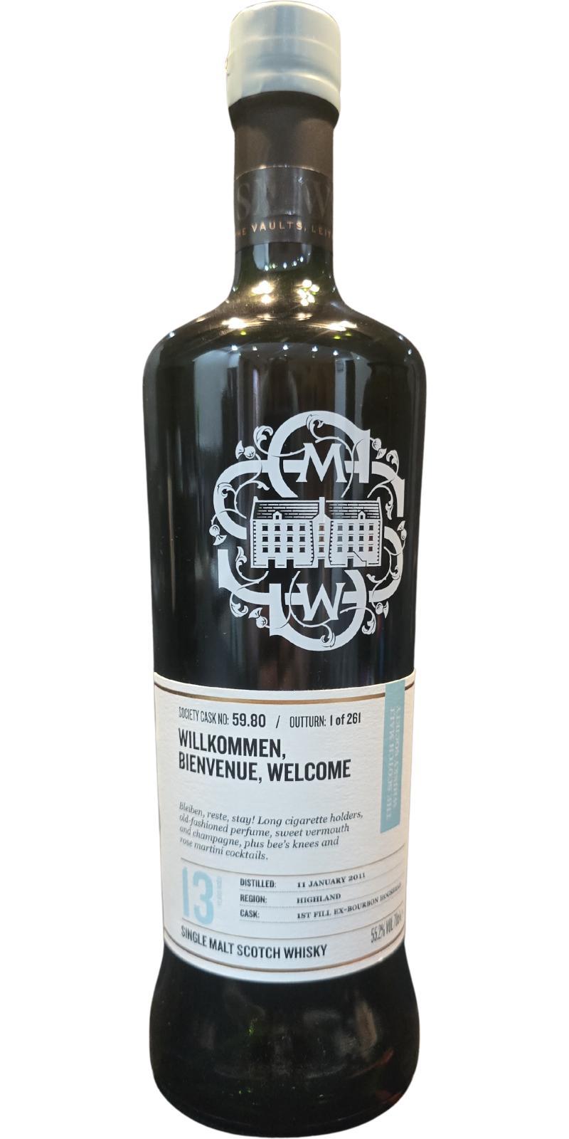 Teaninich 2011 SMWS 59.80  Willkommen, bienvenue, welcome