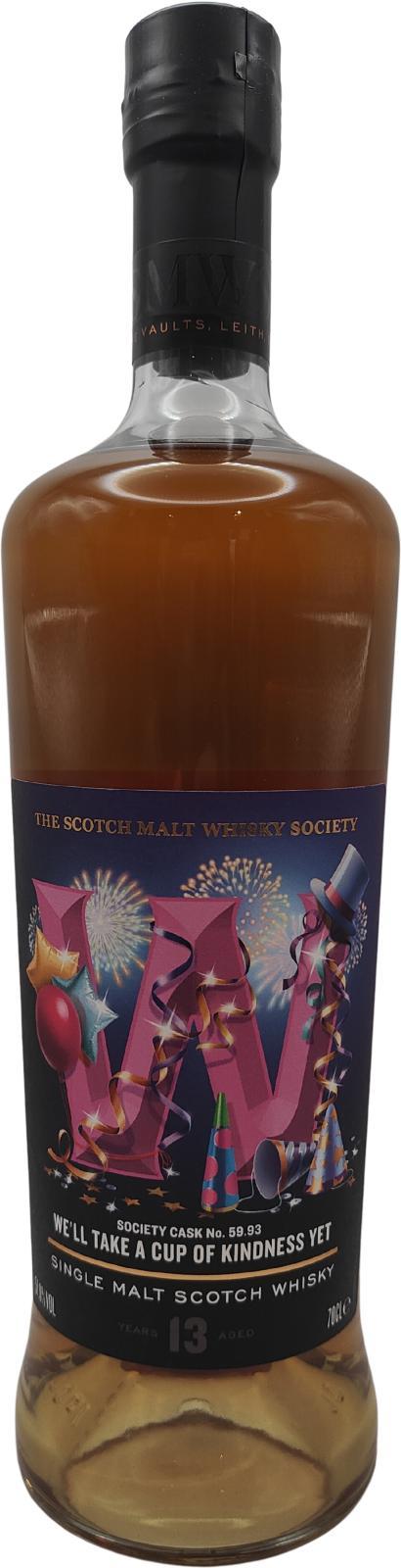 Teaninich 2012 SMWS 59.93  We'll take a cup of kindness yet