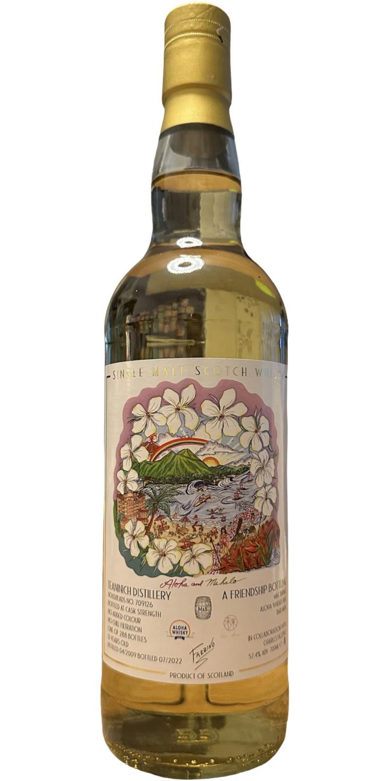 Teaninich 2009 UD  A FRIENDSHIP BOTTLING