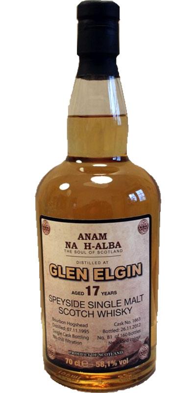 Glen Elgin 1995 ANHA  The Soul of Scotland