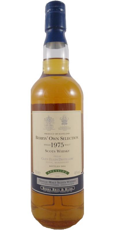 Glen Elgin 1975 BR  Berrys' Own Selection