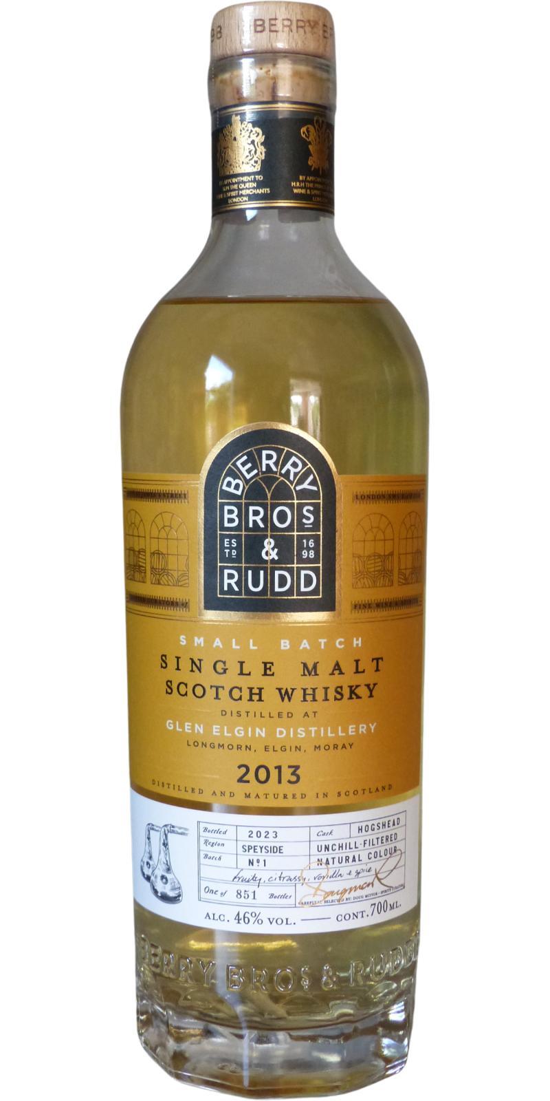 Glen Elgin 2013 BR  Small Batch