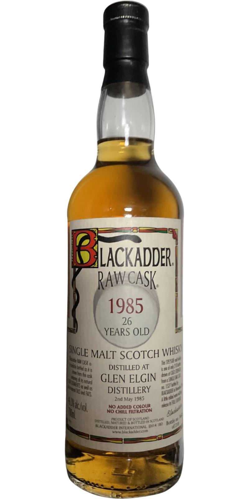 Glen Elgin 1985 BA  Raw Cask