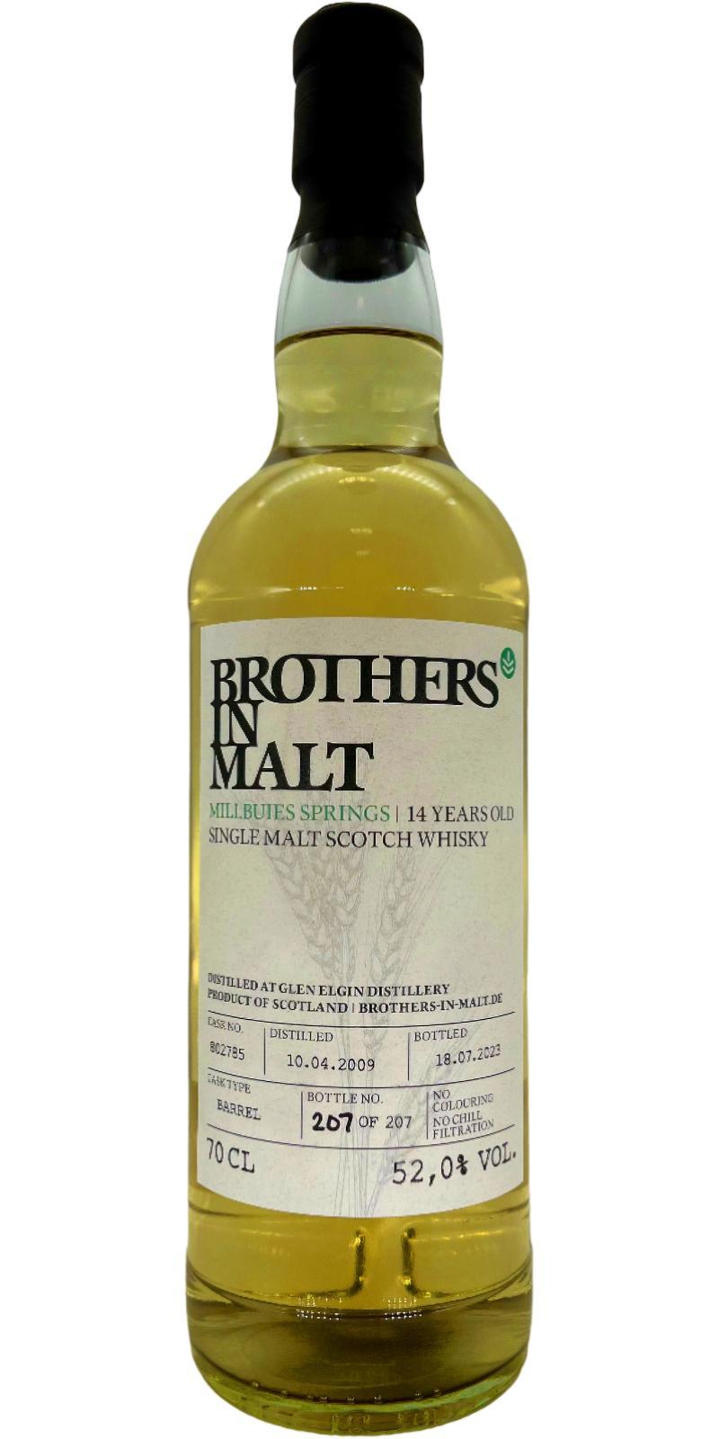 Glen Elgin 2009 BiM  Millbuies Springs