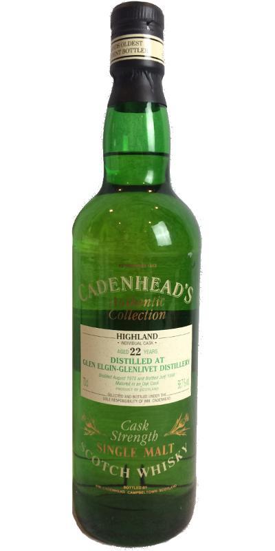 Glen Elgin 1975 CA  Authentic Collection