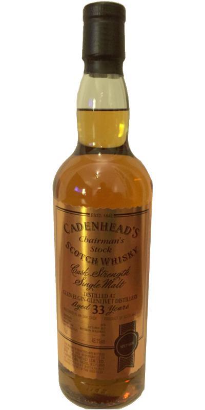 Glen Elgin 1978 CA  Chairman's Stock