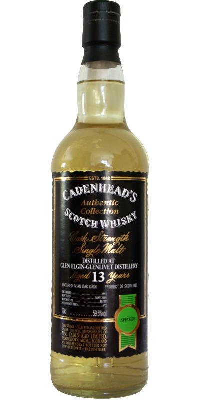 Glen Elgin 1991 CA  Authentic Collection