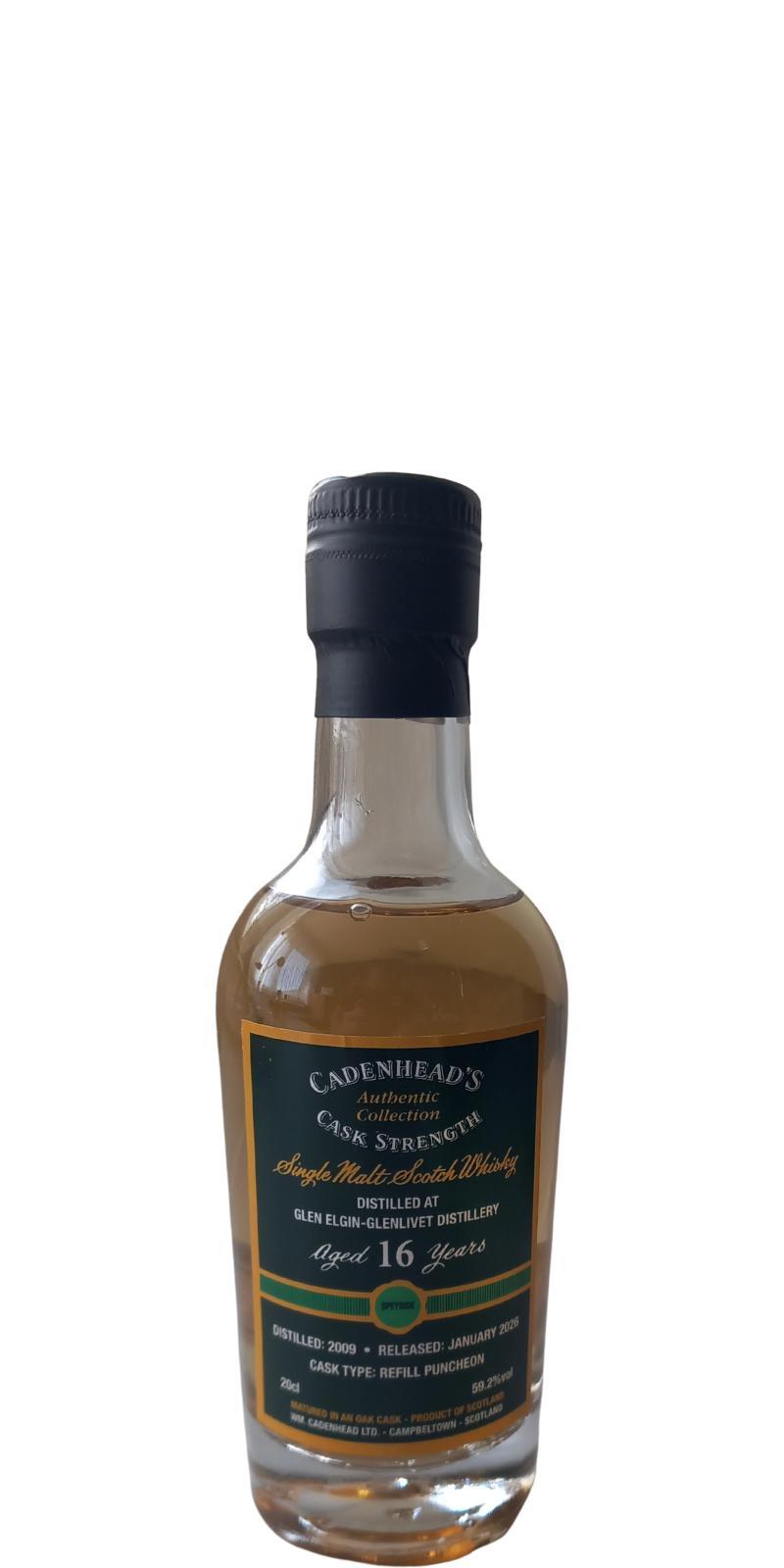 Glen Elgin 2009 CA  Authentic Collection