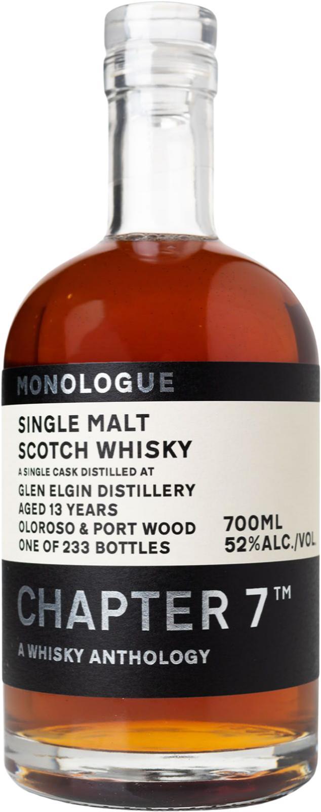Glen Elgin 2007 Ch7  A Whisky Anthology - Monologue