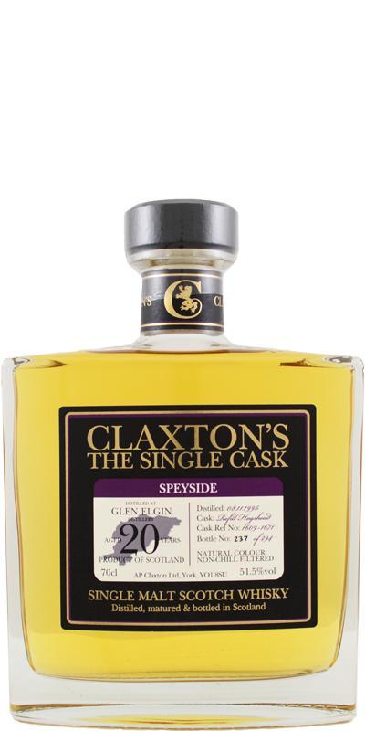 Glen Elgin 1995 Cl  The Single Cask