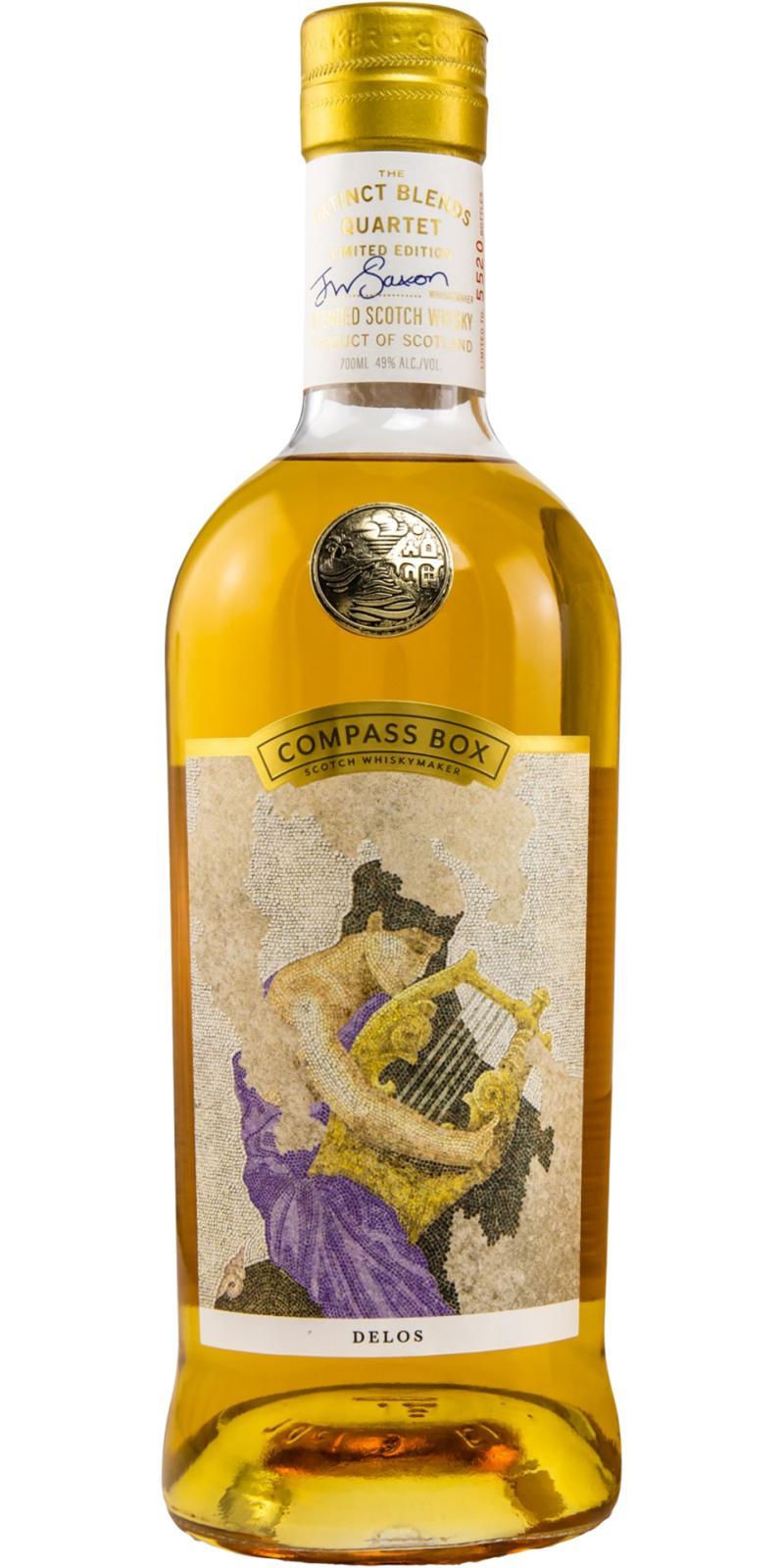 Delos Blended Scotch Whisky CB  The Extinct Blends Quartet