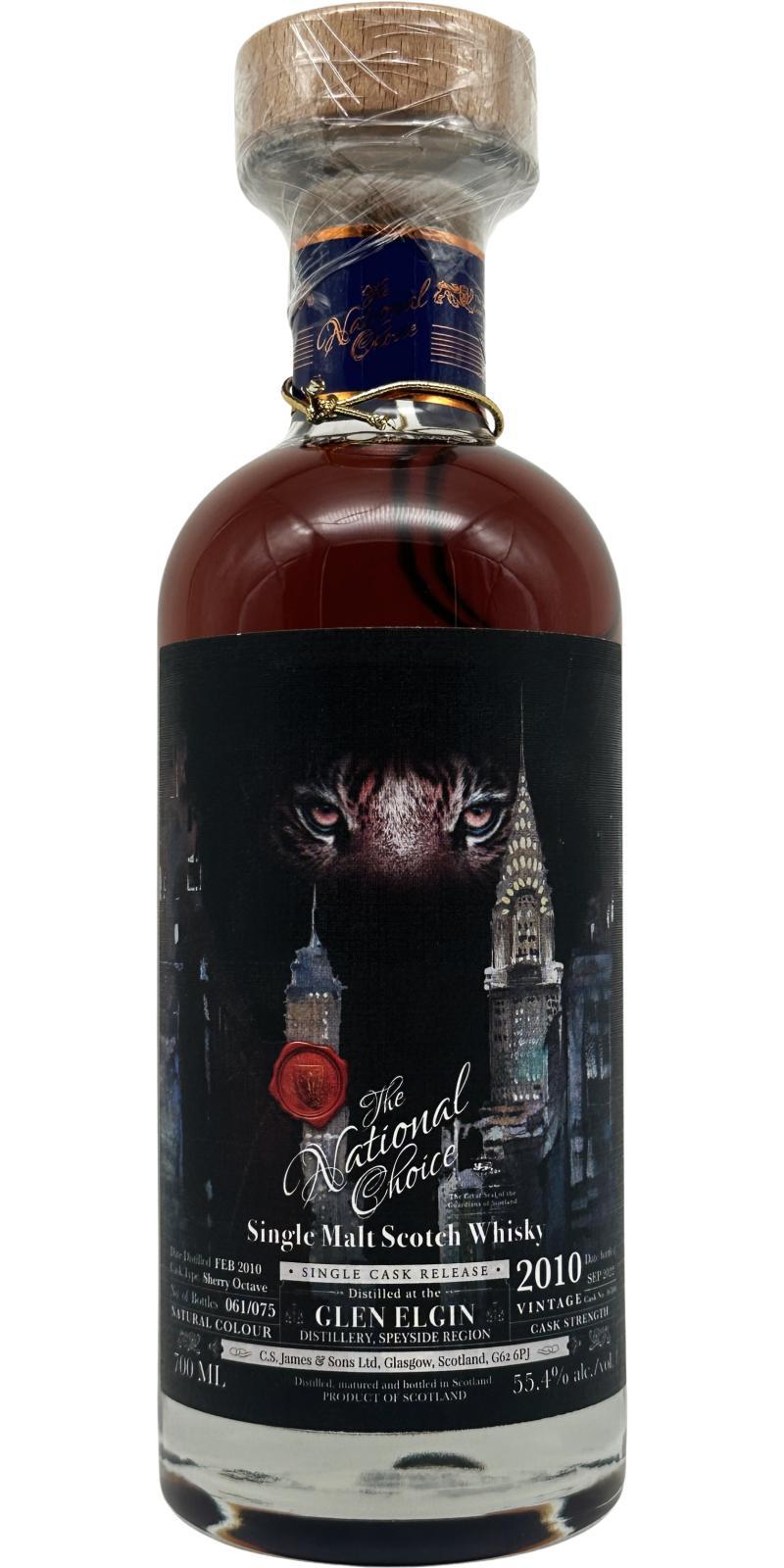 Glen Elgin 2010 CSJS  The National Choice