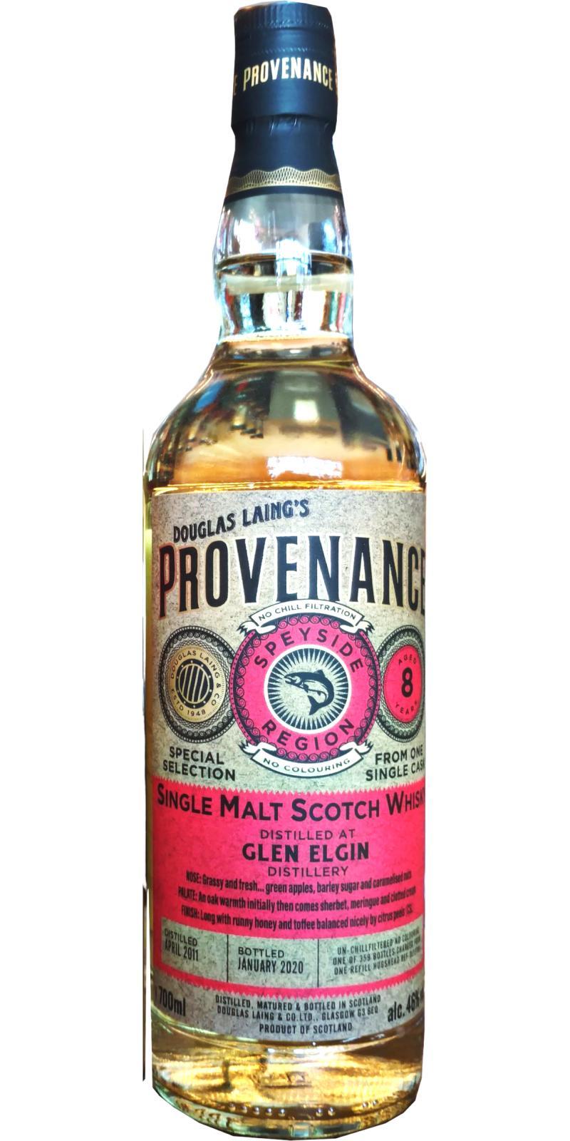 Glen Elgin 2011 DL  Provenance