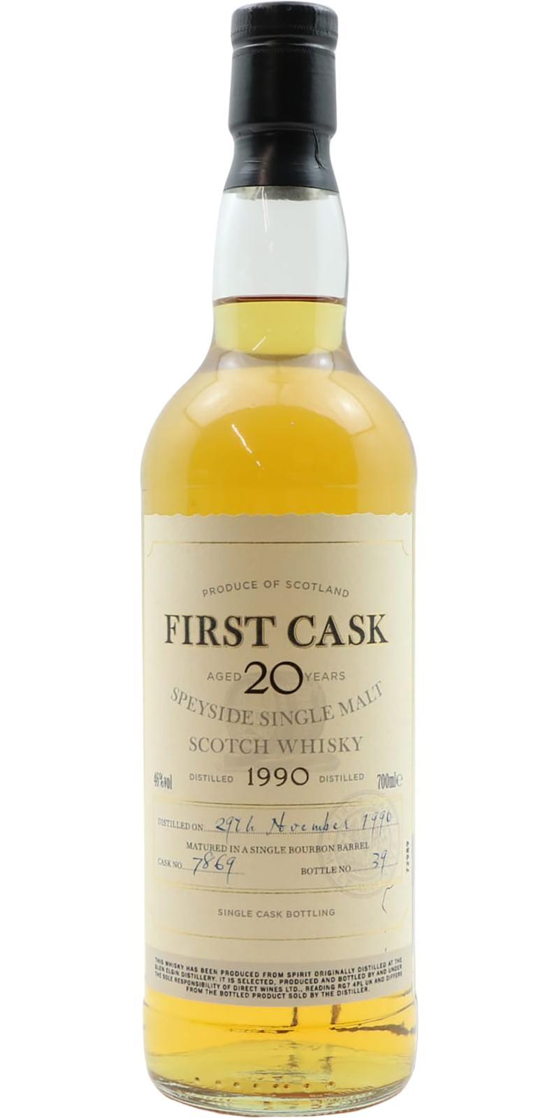 Glen Elgin 1990 FC  Single Cask Bottling