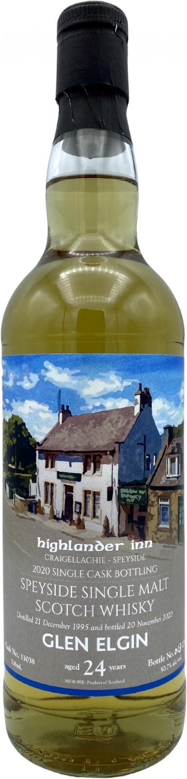 Glen Elgin 1995 HI  Single Cask Bottling