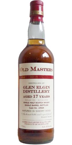 Glen Elgin 1991 JM  Old Master's - Cask Strength Selection