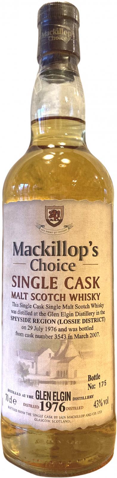 Glen Elgin 1976 McC  Single Cask