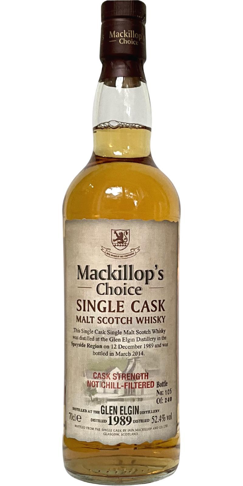 Glen Elgin 1989 McC  Single Cask - Cask Strength