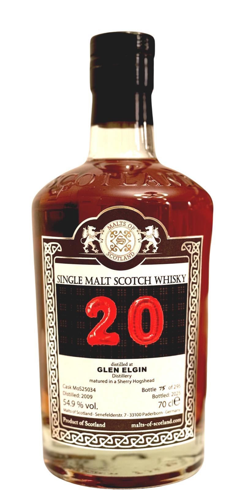 Glen Elgin 2009 MoS  20 Jahre MoS