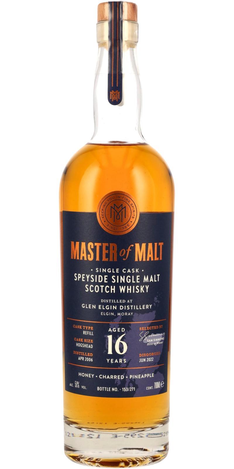 Glen Elgin 2006 MoM  Single Cask