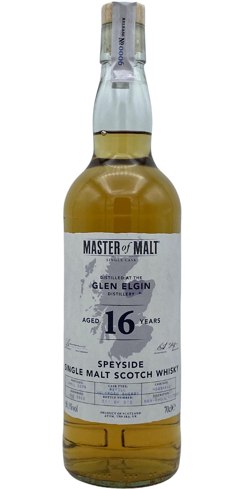Glen Elgin 2006 MoM  Single Cask Series
