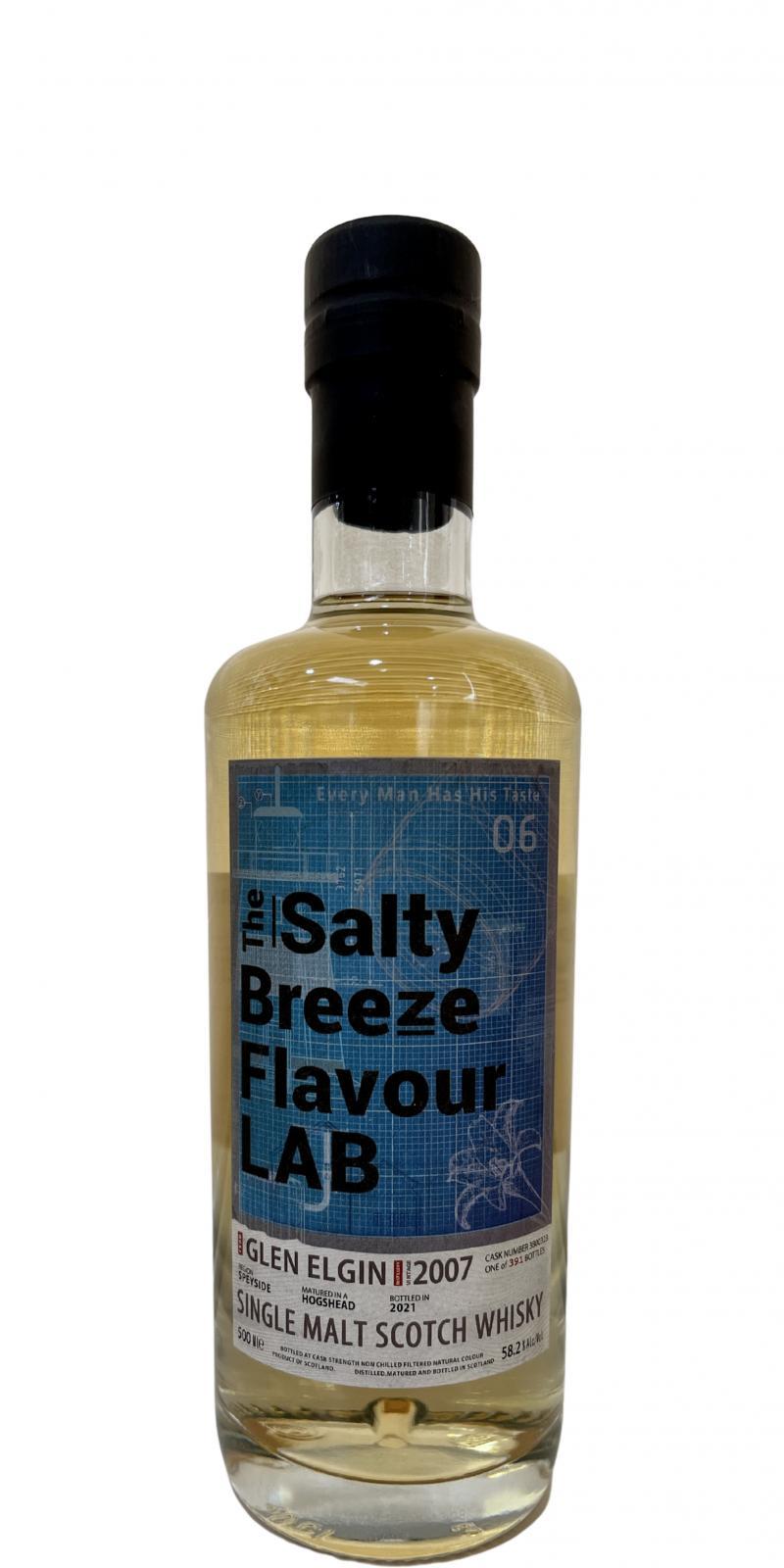 Glen Elgin 2007 MSC  The Salty Breeze Flavour LAB