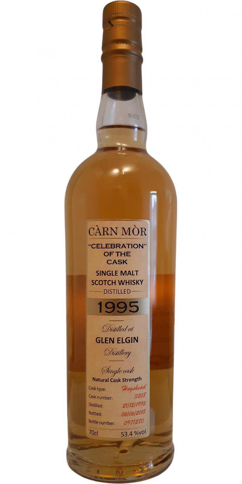 Glen Elgin 1995 MMcK  Càrn Mòr Celebration of the Cask