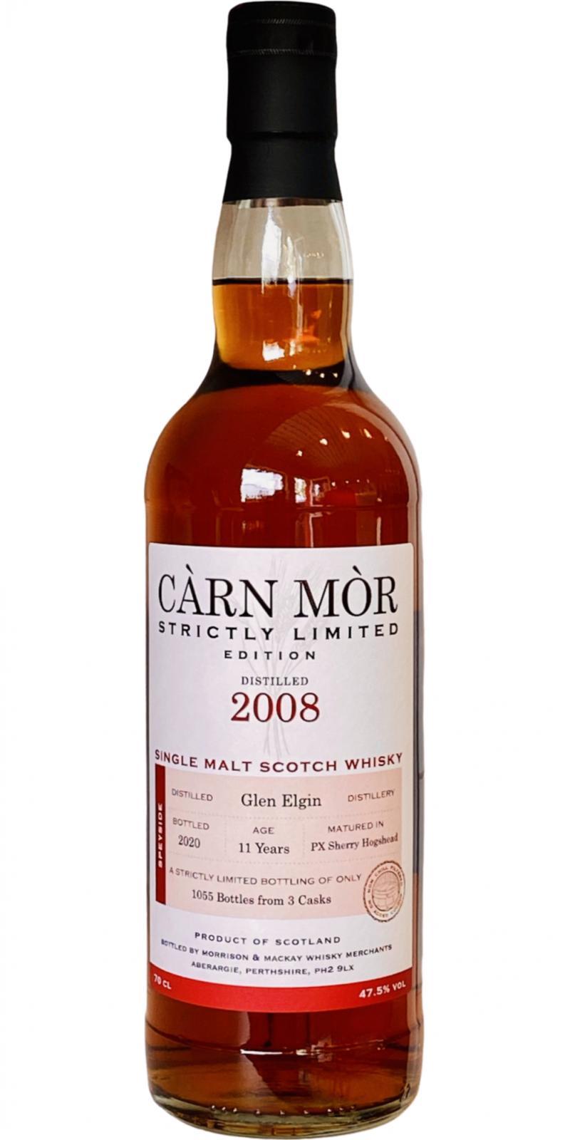 Glen Elgin 2008 MMcK  Càrn Mòr - Strictly Limited Edition