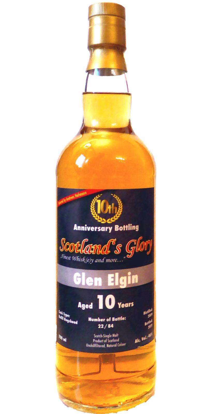 Glen Elgin 2009 SG  10th Anniversary Bottling