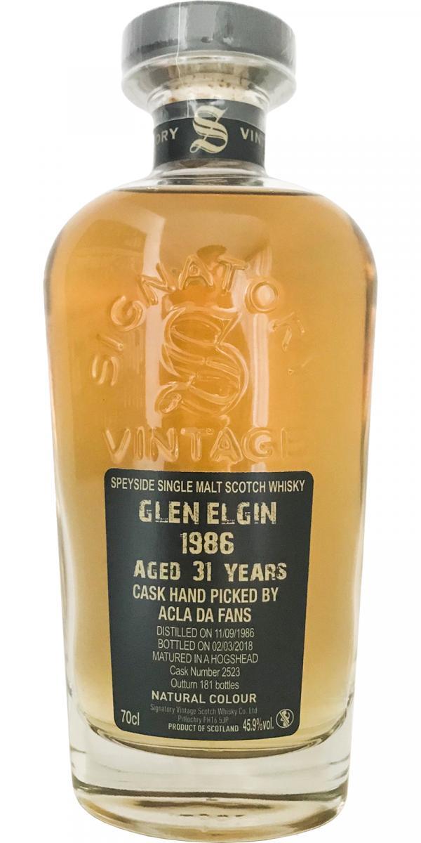 Glen Elgin 1986 SV  Cask Strength Collection