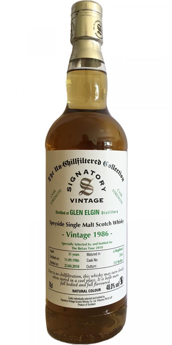 Glen Elgin 1986 SV  The Un-Chillfiltered Collection - Cask Strength
