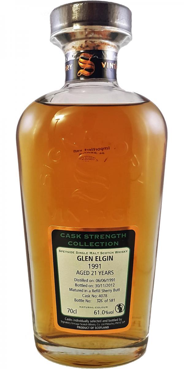 Glen Elgin 1991 SV  Cask Strength Collection