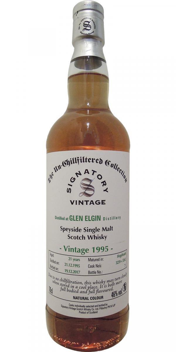 Glen Elgin 1995 SV  The Un-Chillfiltered Collection