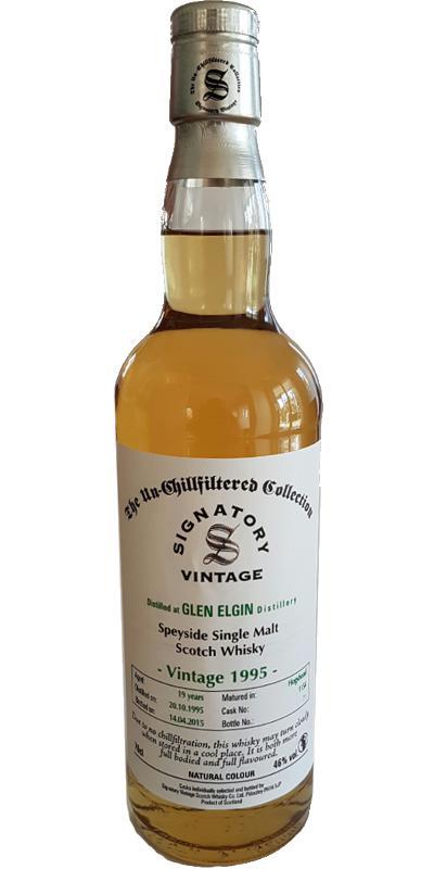 Glen Elgin 1995 SV  The Un-Chillfiltered Collection