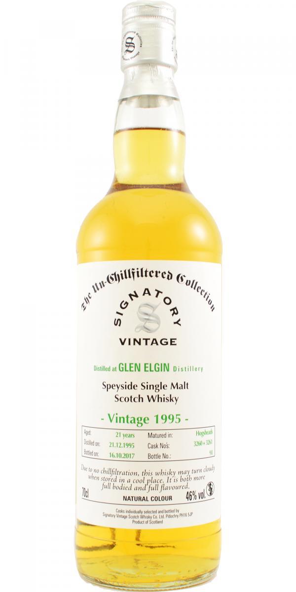 Glen Elgin 1995 SV  The Un-Chillfiltered Collection