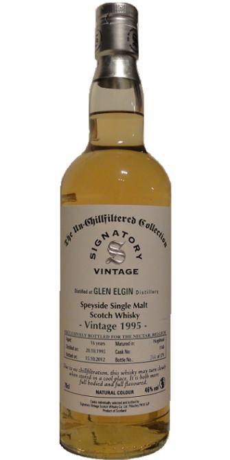 Glen Elgin 1995 SV  The Un-Chillfiltered Collection