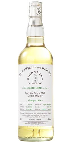 Glen Elgin 1996 SV  The Un-Chillfiltered Collection