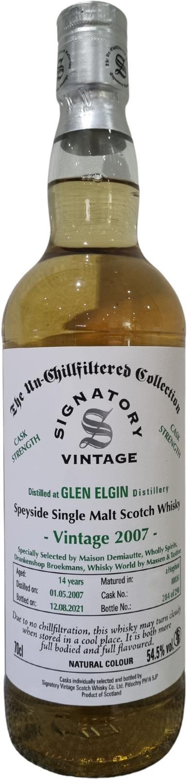 Glen Elgin 2007 SV  The Un-Chillfiltered Collection - Cask Strength