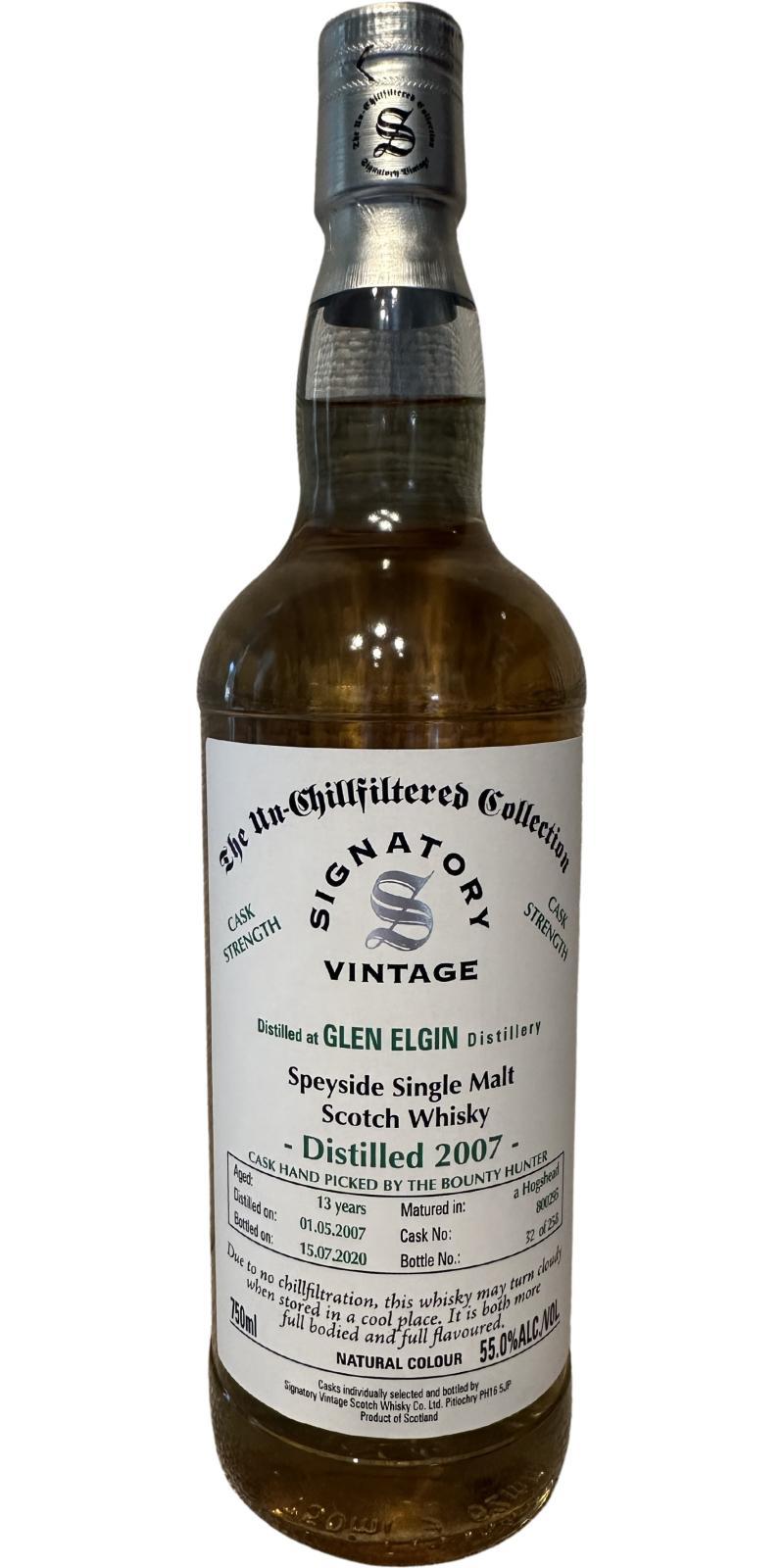 Glen Elgin 2007 SV  The Un-Chillfiltered Collection - Cask Strength